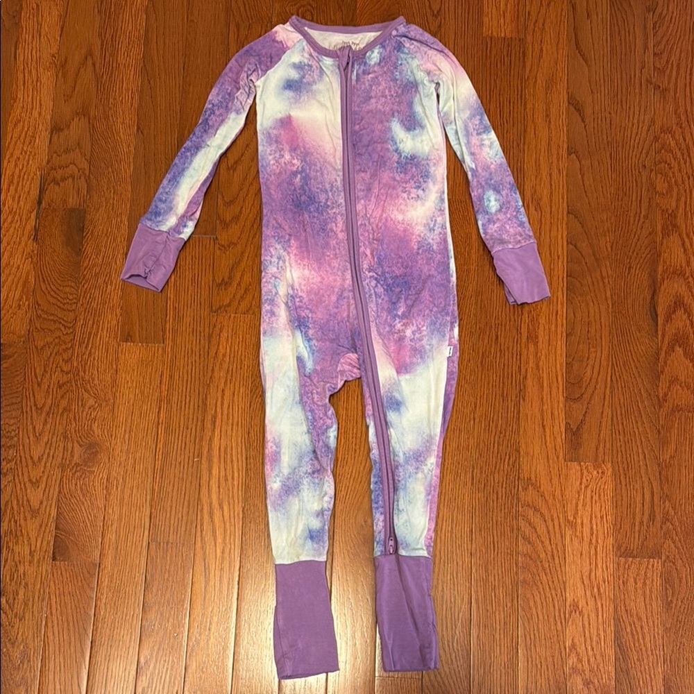 Purple Tie-Dye Kids One Piece